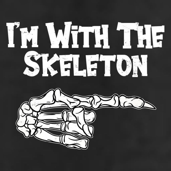 I'm With The Skeleton Funny Halloween 25L Jumbo Tote
