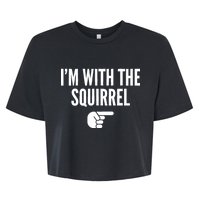 I'm With The Squirrel Costume Bella+Canvas Jersey Crop Tee