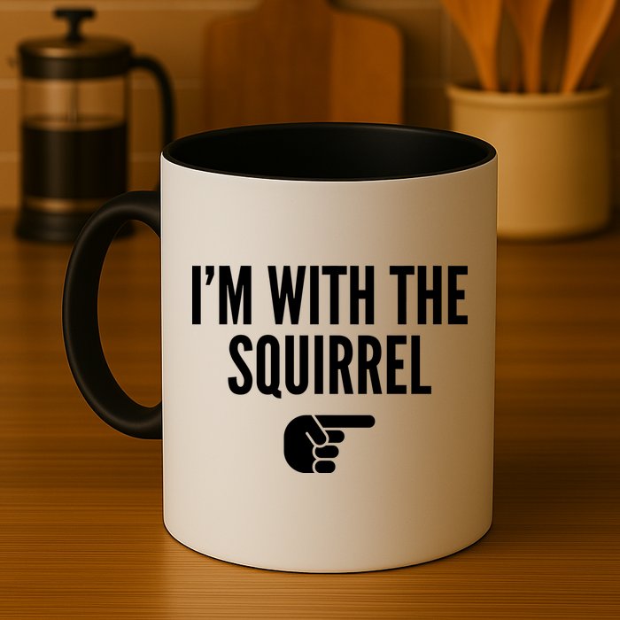 I'm With The Squirrel Costume Mug