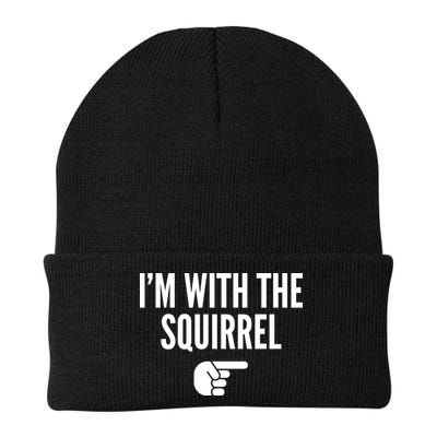 I'm With The Squirrel Costume Knit Cap Winter Beanie