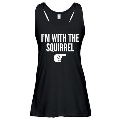 I'm With The Squirrel Costume Ladies Essential Flowy Tank