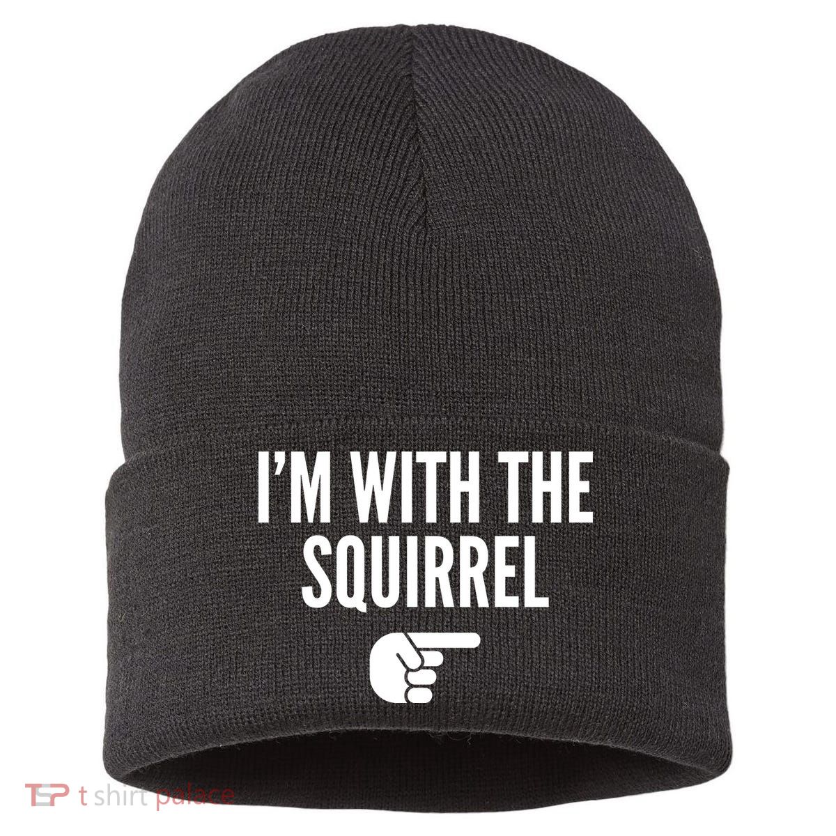 I'm With The Squirrel Costume Sustainable Knit Beanie