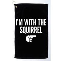 I'm With The Squirrel Costume Golf Towel