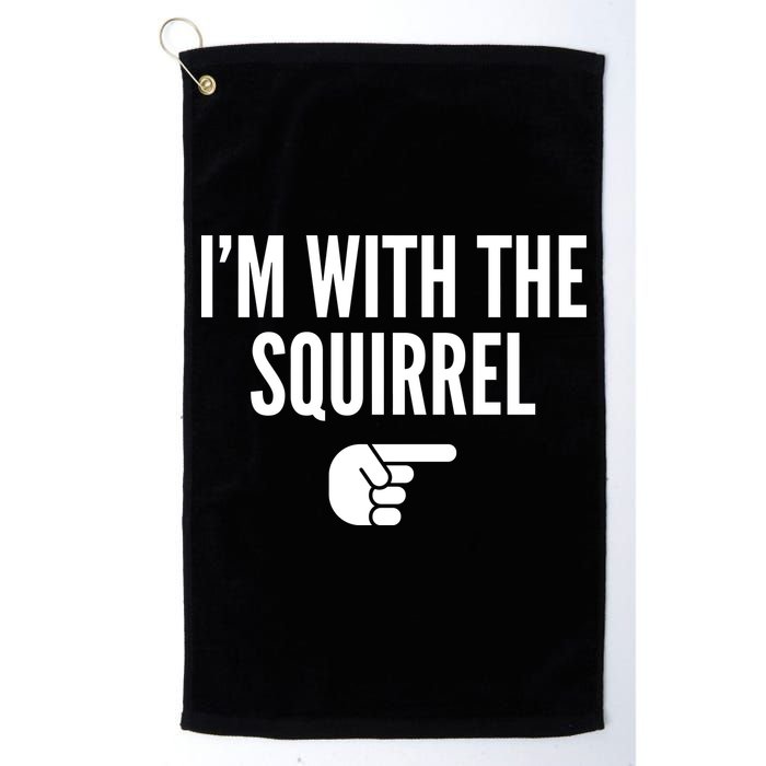 I'm With The Squirrel Costume Golf Towel
