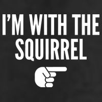 I'm With The Squirrel Costume Golf Towel