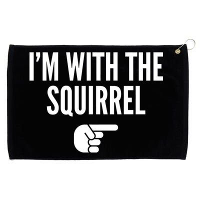 I'm With The Squirrel Costume Grommeted Golf Towel