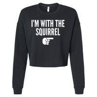 I'm With The Squirrel Costume Cropped Pullover Crew