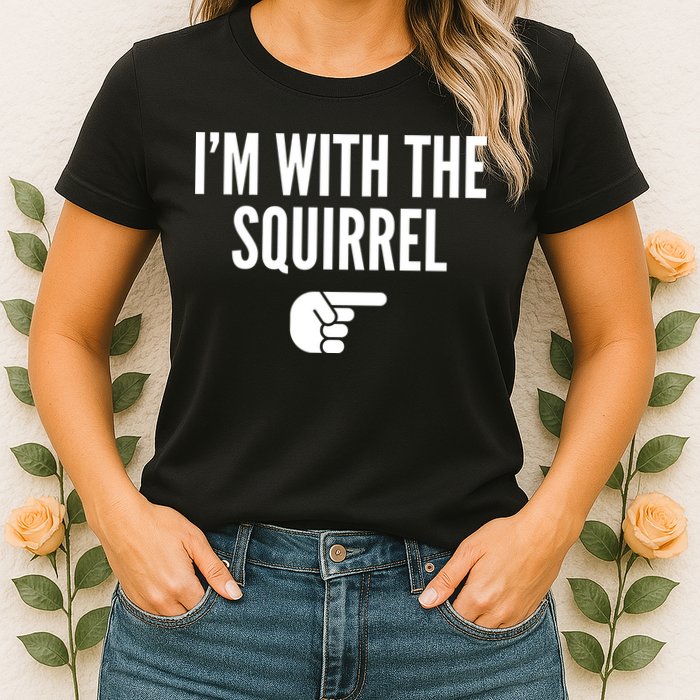 I'm With The Squirrel Costume Womens T-Shirt