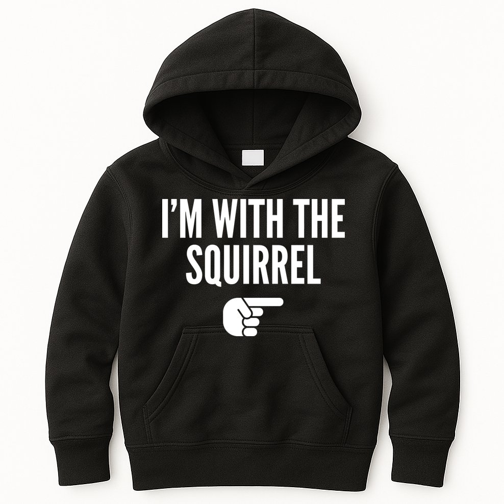 I'm With The Squirrel Costume Kids Hoodie