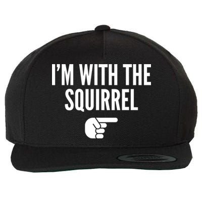 I'm With The Squirrel Costume Wool Snapback Cap