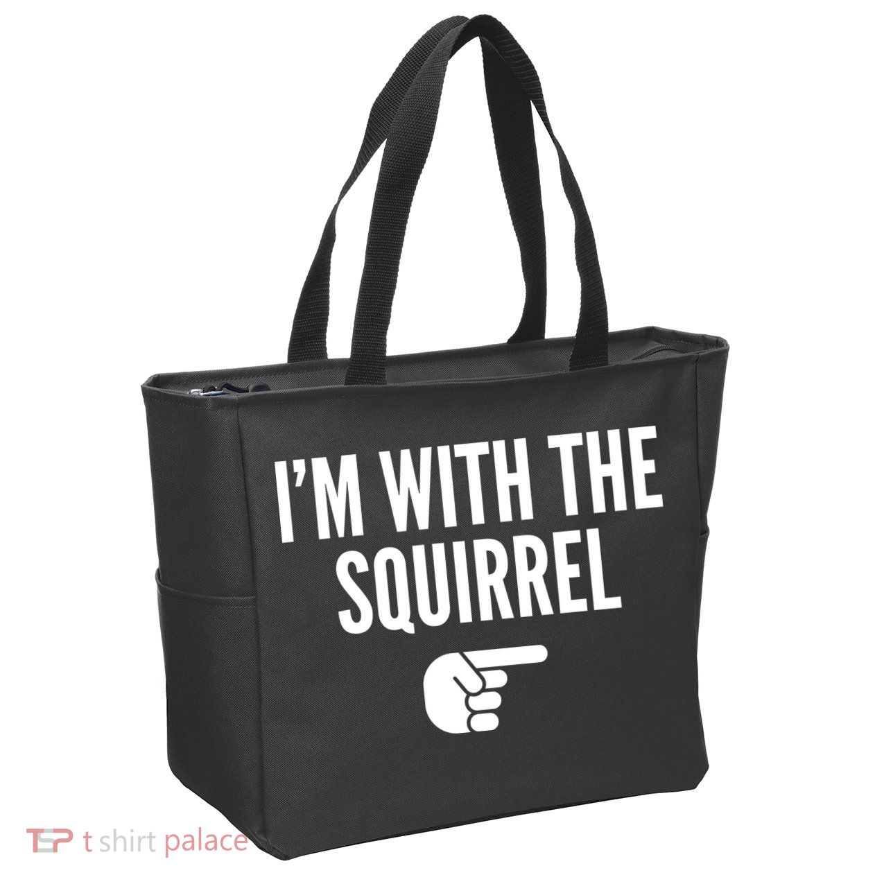 I'm With The Squirrel Costume Zip Tote Bag