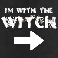 I'm With The Witch Cool Comfort Performance Bucket Hat