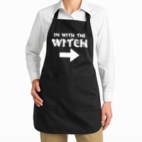 I'm With The Witch Full-Length Apron With Pockets
