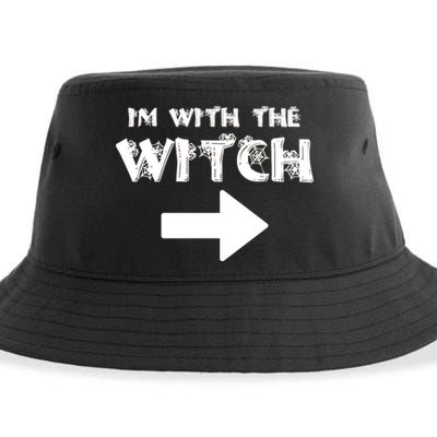 I'm With The Witch Sustainable Bucket Hat