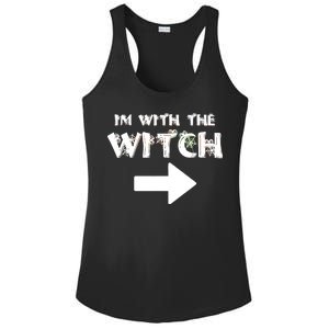 I'm With The Witch Ladies PosiCharge Competitor Racerback Tank