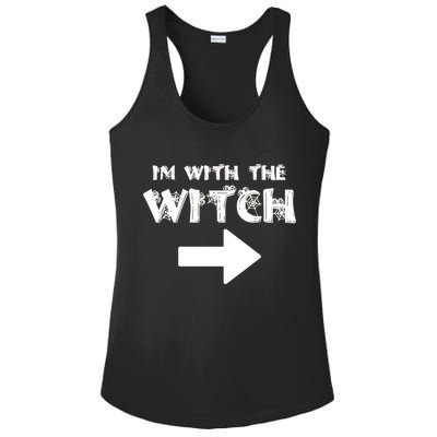 I'm With The Witch Ladies PosiCharge Competitor Racerback Tank
