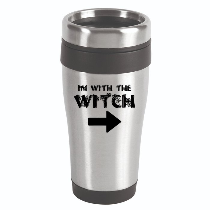 I'm With The Witch 16oz Travel Tumbler