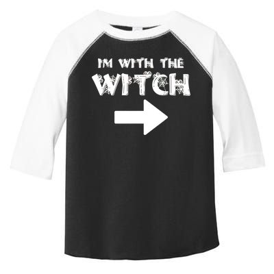 I'm With The Witch Toddler Fine Jersey T-Shirt