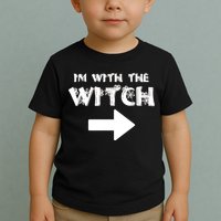 I'm With The Witch Toddler T-Shirt