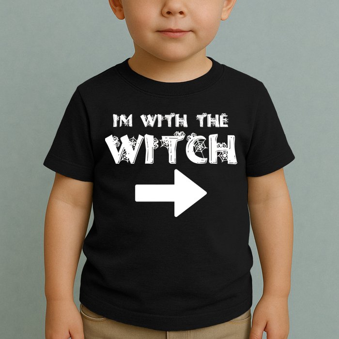 I'm With The Witch Toddler T-Shirt