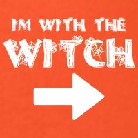 I'm With The Witch Button