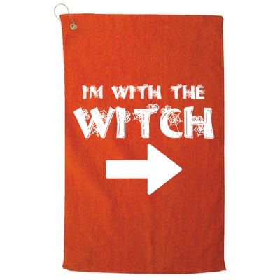 I'm With The Witch Golf Towel
