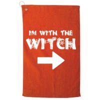 I'm With The Witch Golf Towel