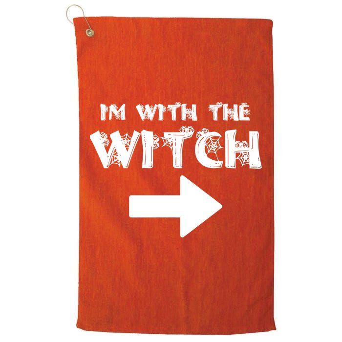 I'm With The Witch Golf Towel