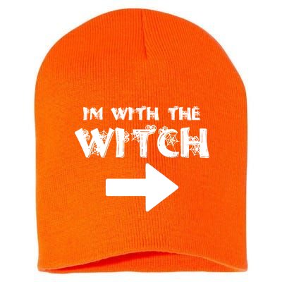 I'm With The Witch Short Acrylic Beanie