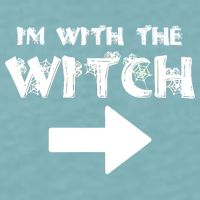I'm With The Witch Sueded Cloud Jersey T-Shirt