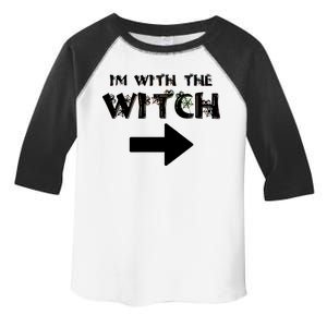 I'm With The Witch Toddler Fine Jersey T-Shirt