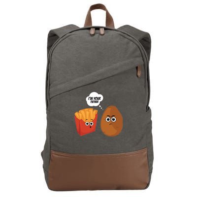 I'm Your Father Potato And Fries Cotton Canvas Backpack