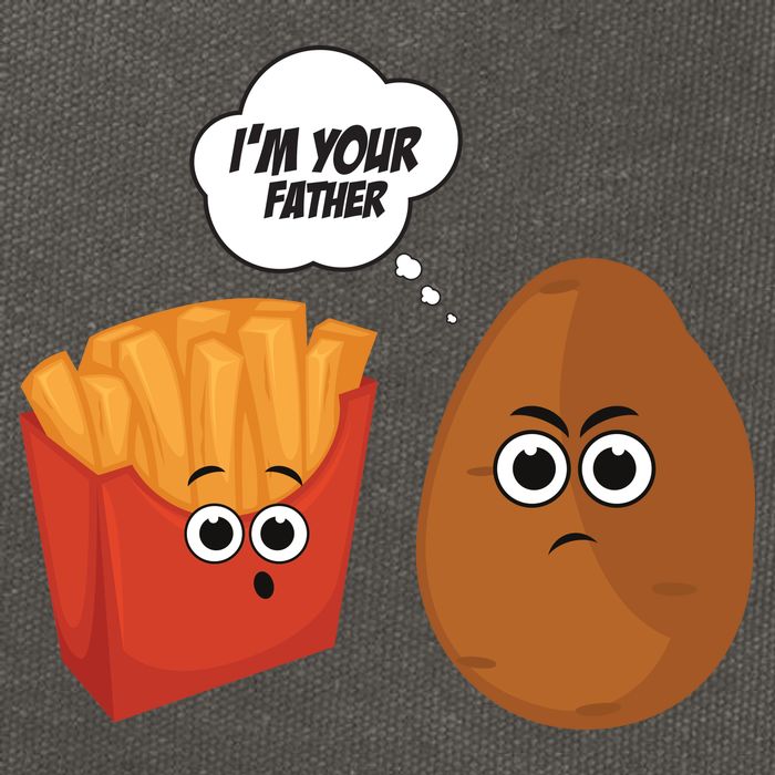 I'm Your Father Potato And Fries Cotton Canvas Backpack