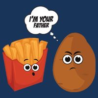I'm Your Father Potato And Fries USA-Made Doggie Bandana