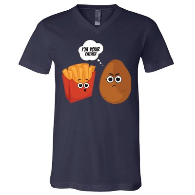 I'm Your Father Potato And Fries V-Neck T-Shirt