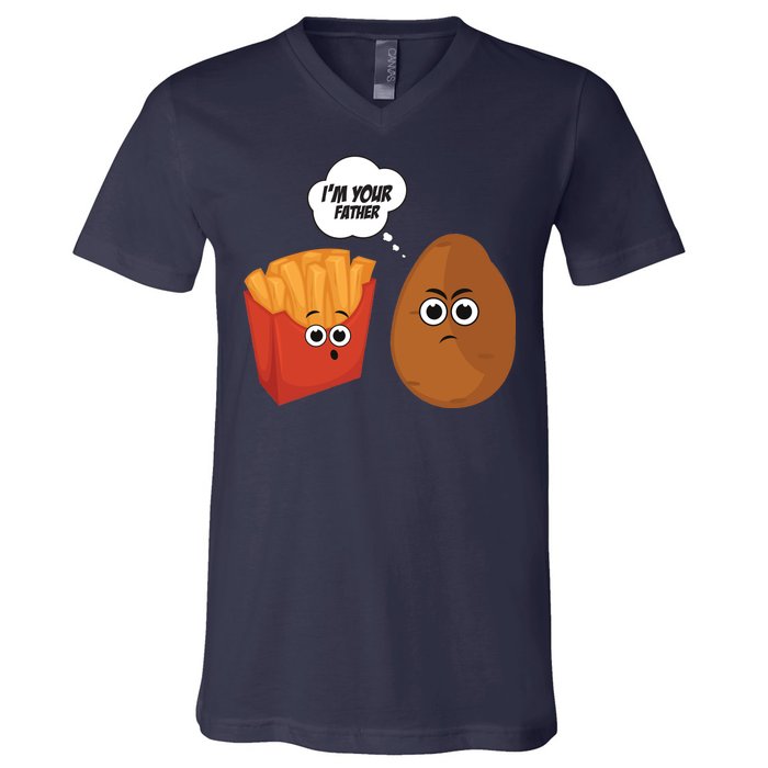 I'm Your Father Potato And Fries V-Neck T-Shirt