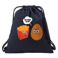 I'm Your Father Potato And Fries Drawstring Bag