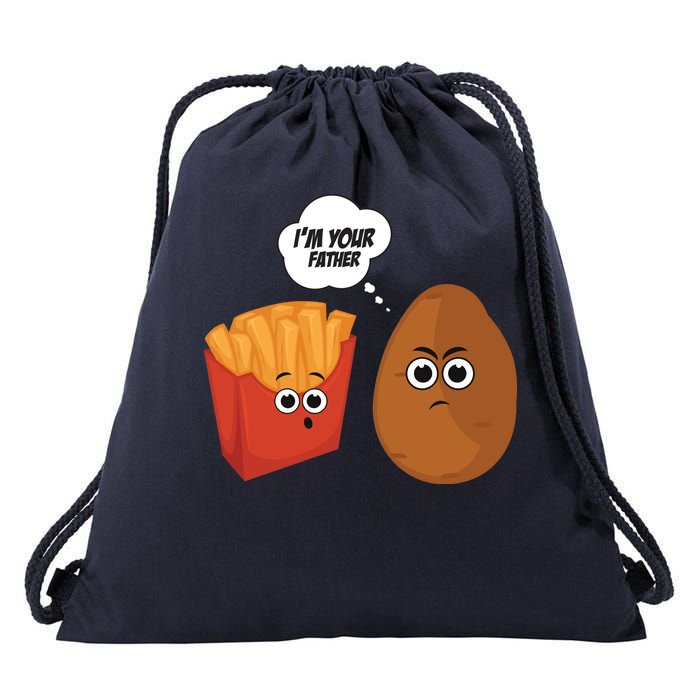 I'm Your Father Potato And Fries Drawstring Bag