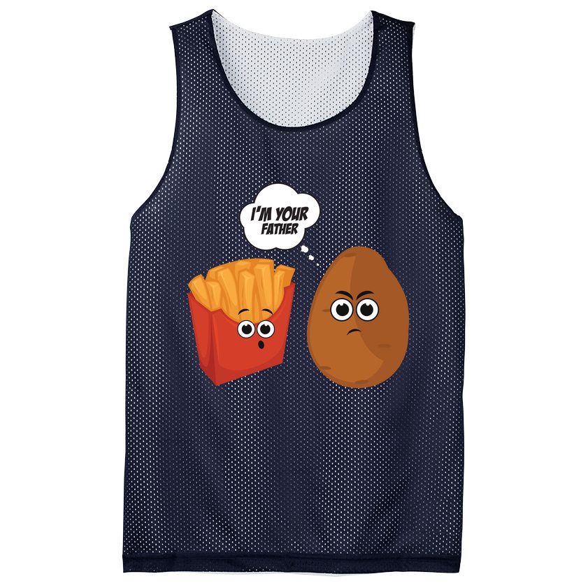 I'm Your Father Potato And Fries Mesh Reversible Basketball Jersey Tank
