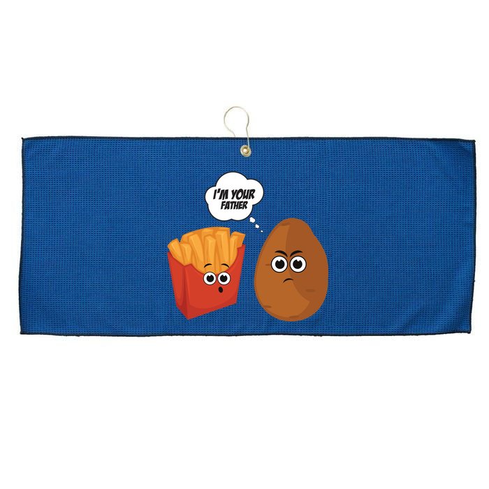 I'm Your Father Potato And Fries Large Microfiber Waffle Golf Towel