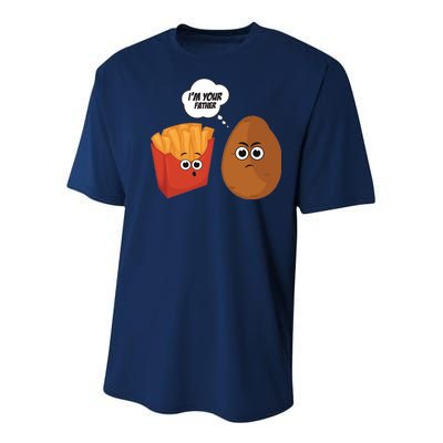 I'm Your Father Potato And Fries Youth Performance Sprint T-Shirt