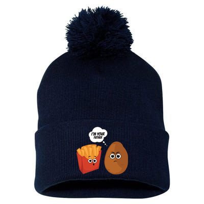 I'm Your Father Potato And Fries Pom Pom 12in Knit Beanie