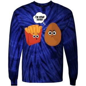 I'm Your Father Potato And Fries Tie-Dye Long Sleeve Shirt