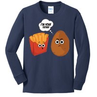 I'm Your Father Potato And Fries Kids Long Sleeve Shirt