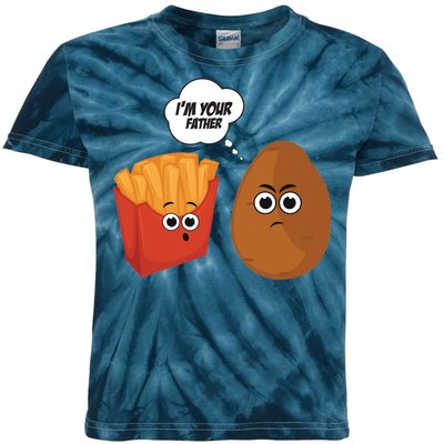 I'm Your Father Potato And Fries Kids Tie-Dye T-Shirt