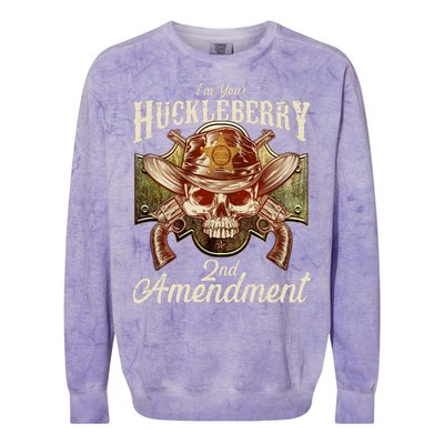 I'm Your Huckleberry 2nd Amendment Colorblast Crewneck Sweatshirt