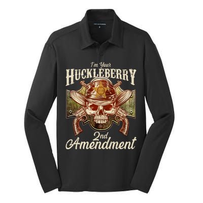 I'm Your Huckleberry 2nd Amendment Silk Touch Performance Long Sleeve Polo