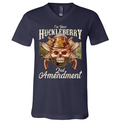 I'm Your Huckleberry 2nd Amendment V-Neck T-Shirt