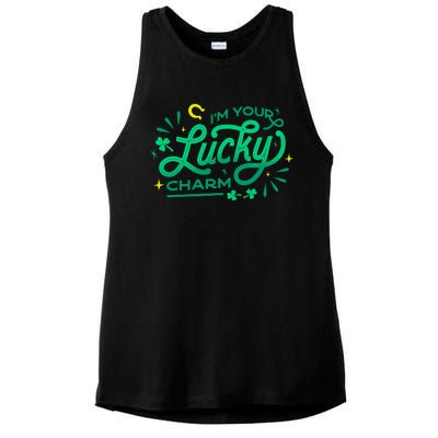 I'm Your Lucky Charm Ladies PosiCharge Tri-Blend Wicking Tank