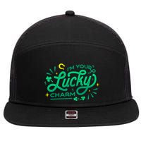 I'm Your Lucky Charm 7 Panel Mesh Trucker Snapback Hat